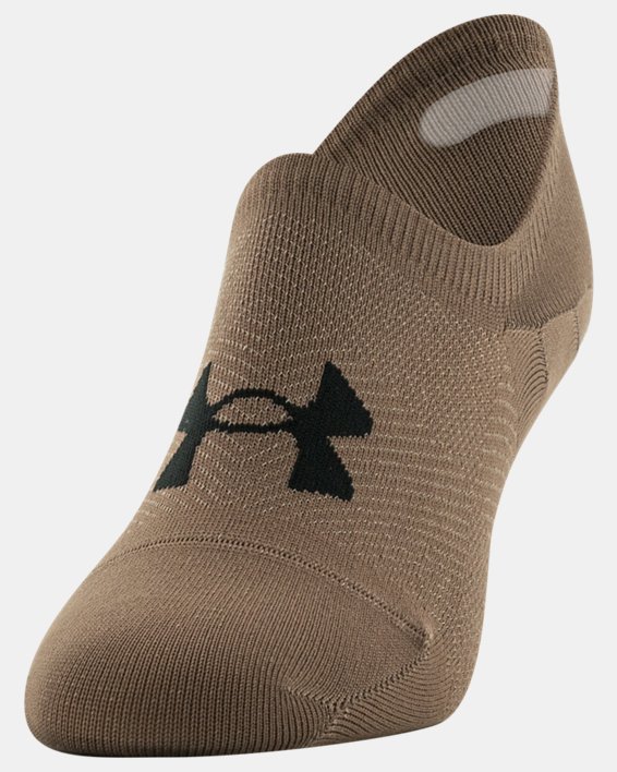 Women's UA Breathe Lite Ultra Low Liner Socks 6-Pack, Brown, pdpMainDesktop image number 2